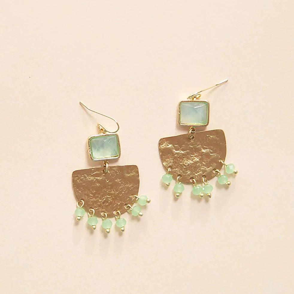 Angelco Accessories - Retrobot earrings - mint gold