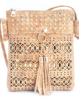 Angelco Accessories Rivet and cork crossbody pouch - front view on white background