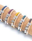 Angelco Accessories Rose bead cork bracelet - all 5 colours of bracelet