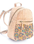 Small cork print backpack