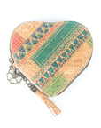 Heart cork purse