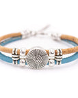 Dual colour circle flower bracelet