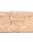 Angelco Accessories Marbled cork tab wallet - front view with white background