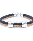 Angelco Accessories Channel cork bracelet - black, on white flatlay
