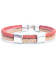 Angelco Accessories Channel cork bracelet - orange, on white flatlay