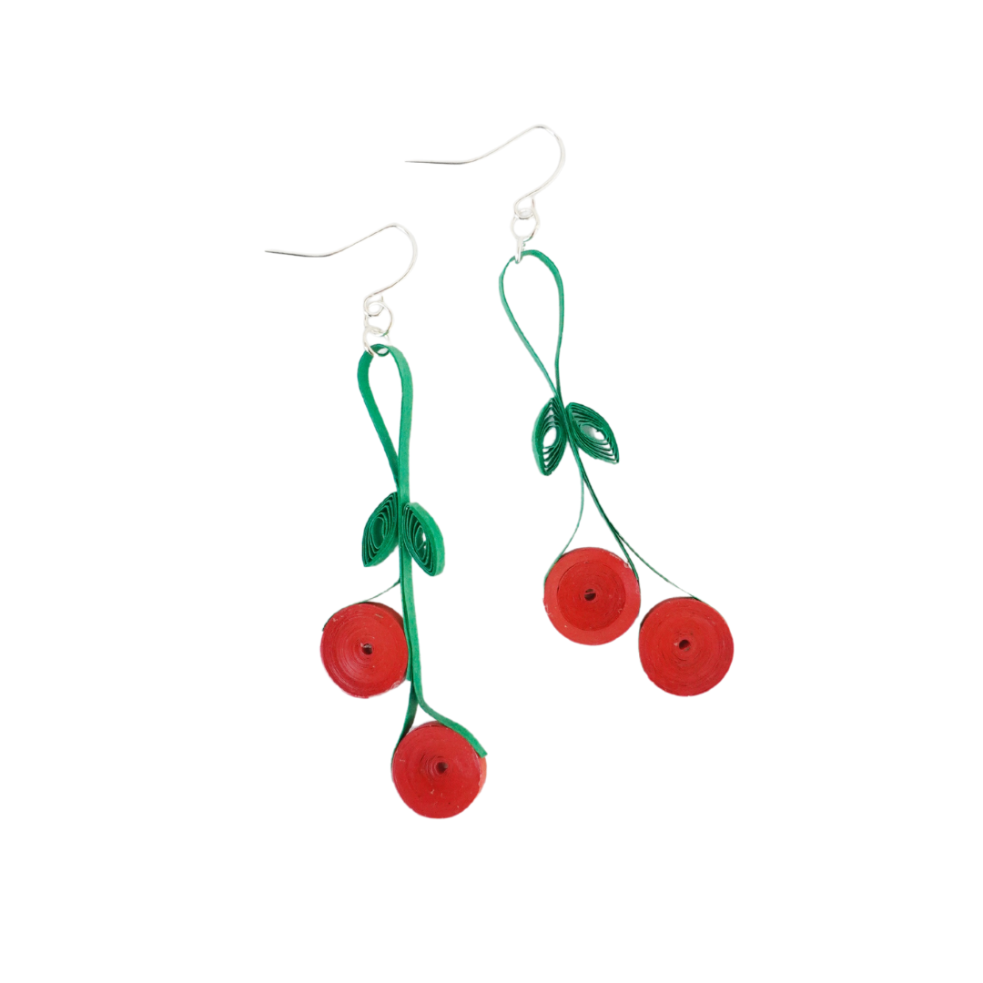 Angelco Accessories Christmas Cherry earrings