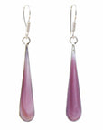 Angelco Accessories Pink clam shell silver earrings