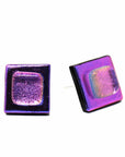 Angelco Accessories Chilean glass square stud - pink