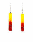 Angelco Accessories Chilean glass matchstick earrings - flame