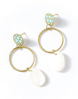 Angelco Accessories Scallop ring drop earring