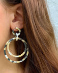 Angelco Accessories Tortoiseshell hoop earrings