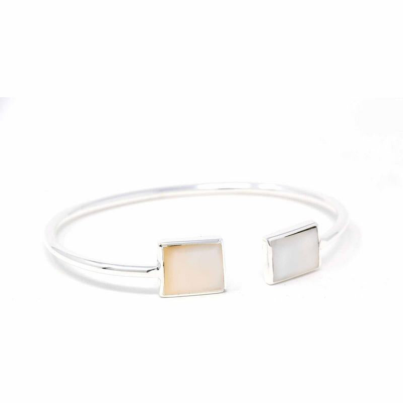 Angelco Accessories Mother of pearl silver cuff