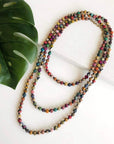 Angelco Accessories Single long strand kantha necklace