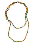 Angelco Accessories Single long strand kantha necklace
