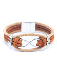 Angelco Accessories Infinity 4 strand cork bracelet