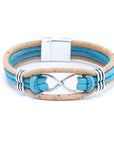Angelco Accessories Infinity 4 strand cork bracelet