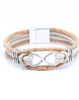 Angelco Accessories Infinity 4 strand cork bracelet