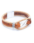 Angelco Accessories Infinity 4 strand cork bracelet