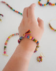 Angelco Accessories Tasseled kantha bracelet  - close up on model's wrist