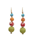 Angelco Accessories Graduated kantha earrings