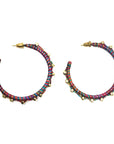 Angelco Accessories Rainbow threaded ball hoops