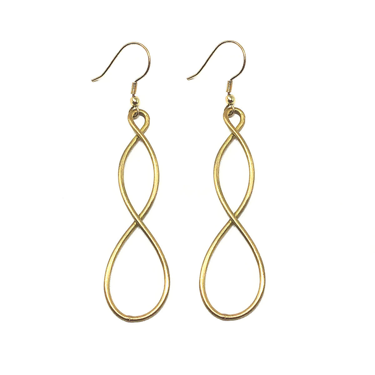 Metallic twist earrings - gold