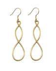 Metallic twist earrings - gold