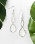 Angelco Accessories Metallic twist earrings - silver