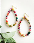 Angelco Accessories Soft hoop kantha earrings