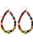 Angelco Accessories Soft hoop kantha earrings