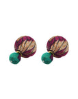Angelco Accessories - Double ball kantha stud