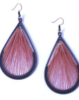 Angelco Accessories Teardrop straight weave earrings