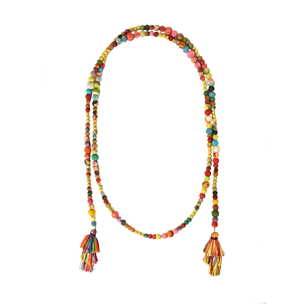 Angelco Accessories Kantha lariat necklace