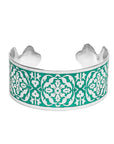 Angelco Accessories Teal motif cuff on white background