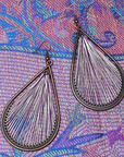 Angelco Accessories Teardrop straight weave earrings