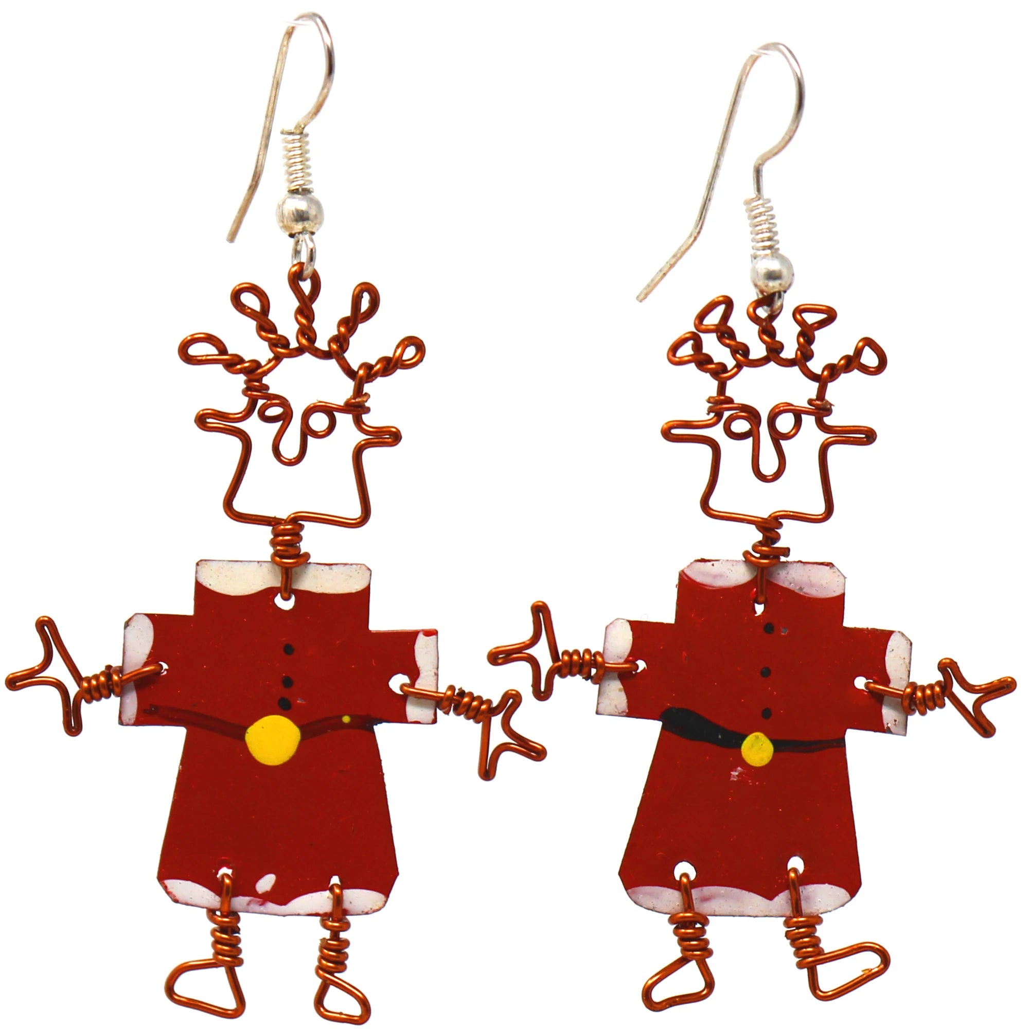 Angelco Accessories Tin Santa earrings