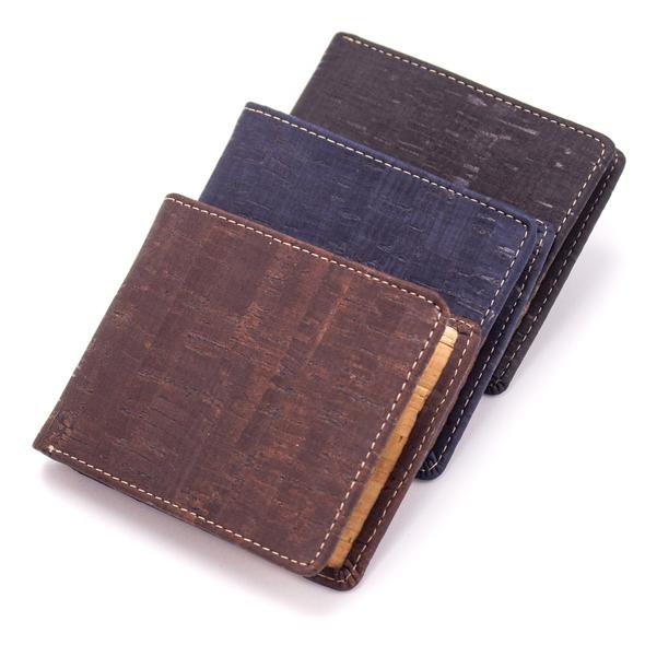 Angelco Accessories Cork men's style inner zipper wallet