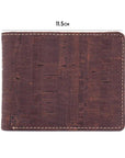 Angelco Accessories Cork men's style inner zipper wallet