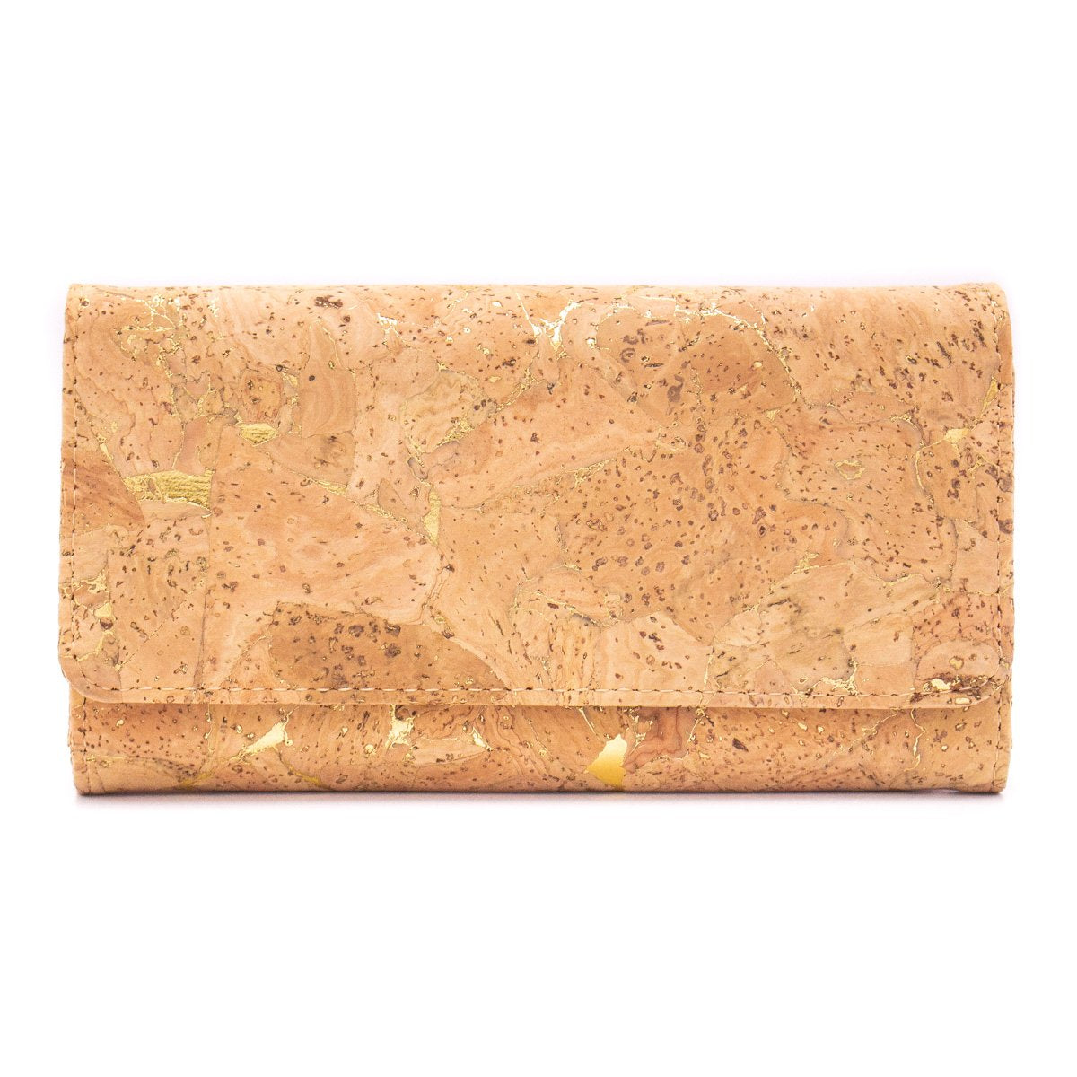 Angelco Accessories metallic cork foldover wallet