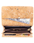 Angelco Accessories metallic cork foldover wallet