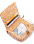 Angelco Accessories small metallic cork wallet - silver