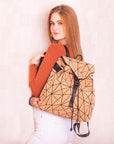 Angelco Accessories Geometric cork backpack