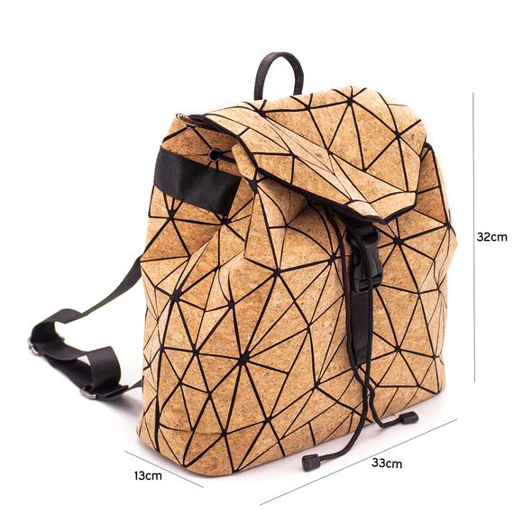 Angelco Accessories Geometric cork backpack