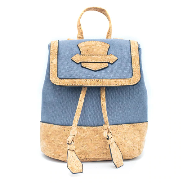 Angelco Accessories Small cork and canvas backpack