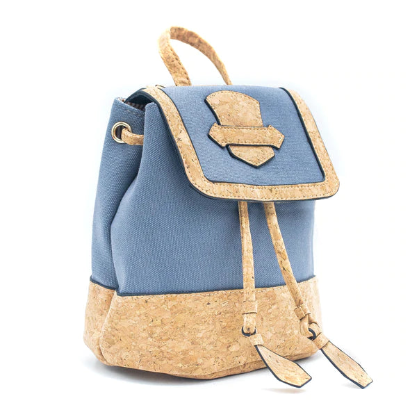 Angelco Accessories Small cork and canvas backpack