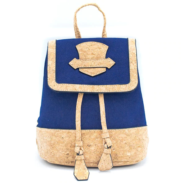 Angelco Accessories Small cork and canvas backpack