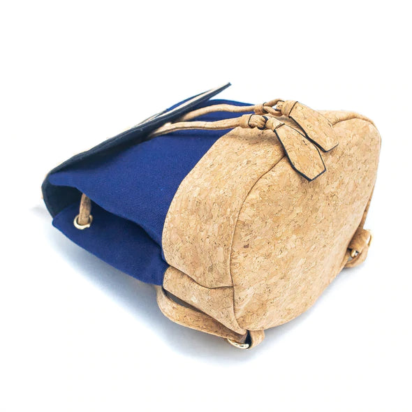 Angelco Accessories Small cork and canvas backpack