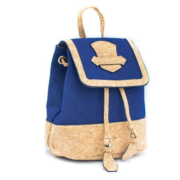 Angelco Accessories Small cork and canvas backpack