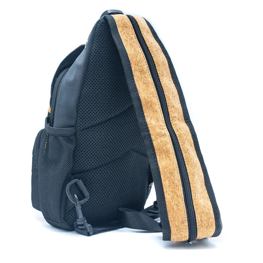 Geometric cork small cross/backpack – Angelco Accessories