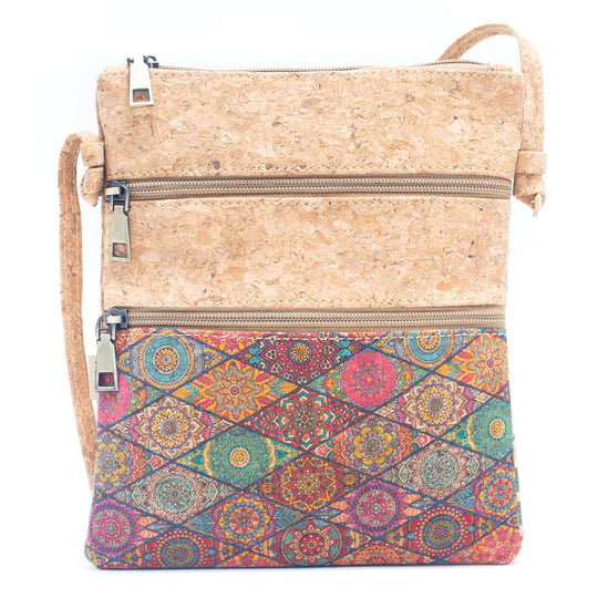 Angelco Accessories Double zipper crossbody bag - colourful tile